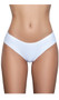 Bikini panty with smooth stretch fabric, seamless edges and cotton lined crotch.