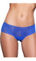 Mid rise lace brief cut panty with lined crotch and cheeky back.