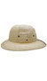 Safari style costume hat is made out of hardened straw and features a faux leather brown accent strap over the visor, side vents, and inside forehead pad for comfort and fit.