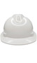 Construction style costume hard hat features an adjustable chin strap and a removable inner lining with ratcheting fitment dial that allows for the hat to be adjusted.