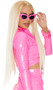 Long blonde straight wig with center part. Unisex synthetic wig.