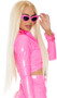 Long blonde straight wig with center part. Unisex synthetic wig.