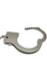 Plastic adjustable toy handcuffs with safety release button. Please note: these do not come with a key, you simply push the release lever down to open the cuffs. Cuffs measure about 3.5" from top to bottom of each cuff, and the inside diameter is about 2" at the standard adjustment. They can be adjusted smaller or larger from there. They measure about 10.5" end to end with the chain fully extended.