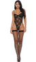 Sheer floral lace teddy with underwire cups, sweetheart neckline, adjustable shoulder straps, high cut on the leg and cheeky back.