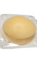 Reusable silicone round shaped nipple covers. 1 pair per package with protective plastic case. Measure about 3" across.