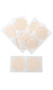 Self adhesive flower shaped nipple covers, single use. 5 pairs per package. Measure about 2" wide. Nip those wardrobe malfunctions. These nipple concealer adhesives are soft and flexible. Use with or without a bra, with your favorite backless dress or swimsuit. Wear 6-8 hours max.