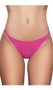 Low rise tanga style sheer mesh thong with stretch waistband and lined crotch. This listing is for a pack of three panties. You will receive one of each: pink, white and blue.
