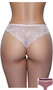 Low rise tanga panty with sheer lace design, inside mesh lining on front half, elastic waist, scalloped hem and lined crotch. This listing is for a pack of three panties. You will receive one of each: burgundy red, mocha brown and dusty rose pink.
