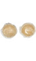 Self adhesive silicone circle shaped nipple covers with lace overlay. Pair. Boxed item.