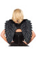 Feathered costume wings with marabou trim.