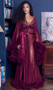 Sheer soft tulle full length robe with marabou trim, long kimono sleeves and satin sash.