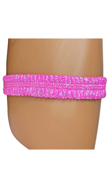 Stretch metallic leg garter. One per package.