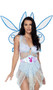 Playboy Bunny sheer fairy style wings with logo face, glitter trim and elastic straps.