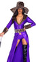 Made of Money Pimp costume includes long maxi coat featuring shimmer iridescent fabric, leopard print faux fur collar and cuffs, plunging V neckline, open front and front zipper closure. Matching belt with faux buckle and hook and loop closure also included. Metallic mini shorts and oversized faux fur hat also included. Four piece set.