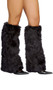 Knee high faux fur leg warmer. 