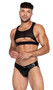 Midnight Briefs feature a lightweight shiny nylon fabric, contoured pouch, an elastic waistband, and elastic rear straps.