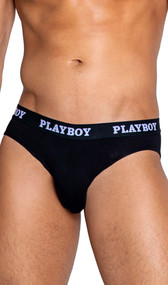 Briefs feature ultra soft modal fabric and Playboy logo elastic waistband.