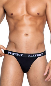 Jockstrap features ultra soft modal fabric, Playboy logo elastic waistband, and elastic rear straps.