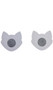 Self adhesive seamless cat face shaped pasties. Disposable, single use. 3 pair per package. Measure about 2-3/4" across and about 2-3/4" tall. Ears are about 3/4" tall by themselves.