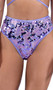 High waisted sequin shorts features shimmer trim and cheeky cut back.
