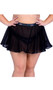 Sheer mesh mini skirt with shimmer iridescent waist band and trim. Pull on style.