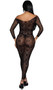 Off the shoulder floral lace net maxi dress features long sleeves and sexy criss cross cut out sides.
