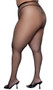 Fishnet pantyhose with high elastic waistband.