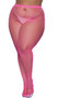 Fishnet pantyhose with high elastic waistband.