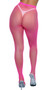 Fishnet pantyhose with high elastic waistband.