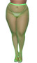 Fishnet pantyhose with high elastic waistband.