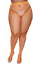 Fishnet pantyhose with high elastic waistband.