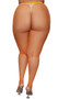 Fishnet pantyhose with high elastic waistband.