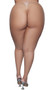 Fishnet pantyhose with high elastic waistband.