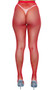 Fishnet pantyhose with high elastic waistband.