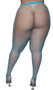 Fishnet pantyhose with high elastic waistband.