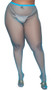Fishnet pantyhose with high elastic waistband.