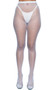 Fishnet pantyhose with high elastic waistband.
