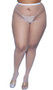 Fishnet pantyhose with high elastic waistband.