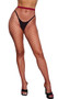 Diamond net pantyhose with elastic waistband.