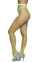 Diamond net pantyhose with elastic waistband.