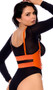 Leather harness features adjustable buckle straps, fabric back for a comfortable fit, front buckle accents, and front hook and loop closure.