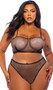 Rhinestone fishnet tube top features adjustable straps and fold over elastic trim. Matching high waisted shorts also included. Two piece set.