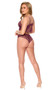 Eyelash lace cami top features underwire cups, scalloped trim, adjustable shoulder straps and flyaway back with hook and eye closure. Matching panty included. Two piece set.