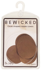 Self adhesive round shaped nipple covers, single use. 5 pairs per package. Measure about 2" wide. Nip those wardrobe malfunctions. These nipple concealer adhesives are soft and flexible. Not recommended for individuals with sensitive skin.