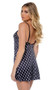 Satin pullover chemise features Playboy bunny logo diamond screen print, plunge V neckline, adjustable shoulder straps and satin trim.