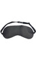 Leather blindfold with adjustable elastic strap and clasp. Inside is soft leather.