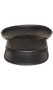 Leather dominatrix hat. This is a rigid, non-collapsible, non-adjustable hat.