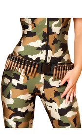 Bullet belt with clasp. Adjustable.