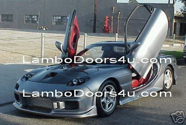 Mazda RX7 Vertical Lambo Doors Bolt On 86 87 88 89 90 91