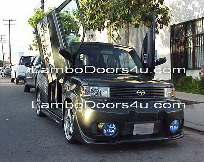 Scion XA Vertical Lambo Doors Bolt On 04 05 06 - lambodoors4u.com